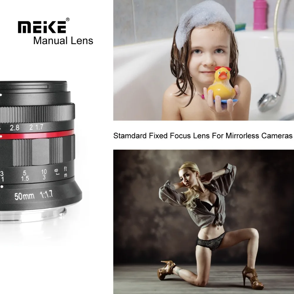 Объектив MK 50 мм f/1 7 с ручной фокусировкой и большой диафрагмой Для беззеркальных