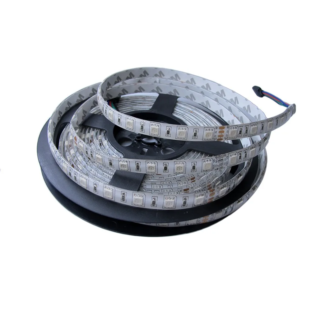 DC24V SMD 5050 светодиодный гибкий светильник IP65 Водонепроницаемый 60 Светодиодный s/m, 5 м светодиодный 5050 RGB, одноцветный светодиодный ленточный