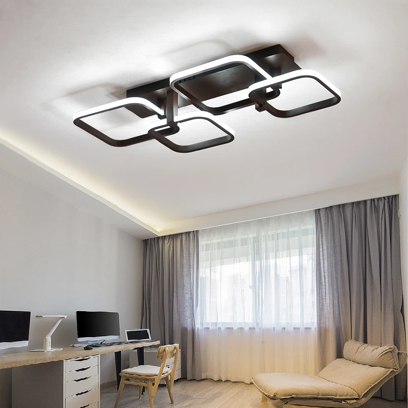 Современная светодиодная люстра с акриловыми лампами потолочные аксессуары