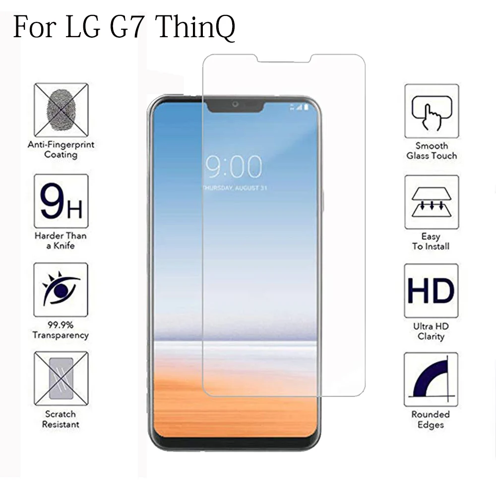 Полное покрытие закаленное стекло для телефона LG G6 G7 ThinQ полное покрытие клея Защита экрана для LG G7thinQ G6 защитная пленка, стекло