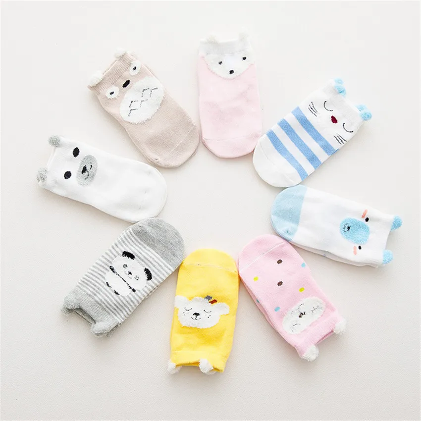 Хлопковые носки для маленьких девочек с героями мультфильмов короткие