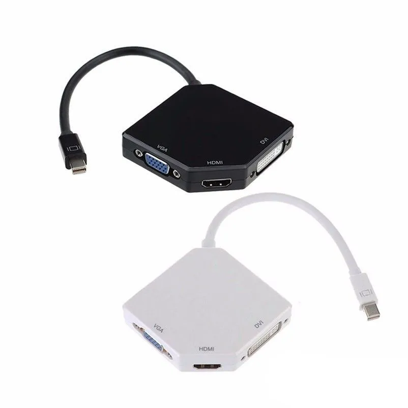 3 в 1 адаптер Thunderbolt Mini DisplayPort DP to VGA HDMI DVI для Apple Macbook | Электроника