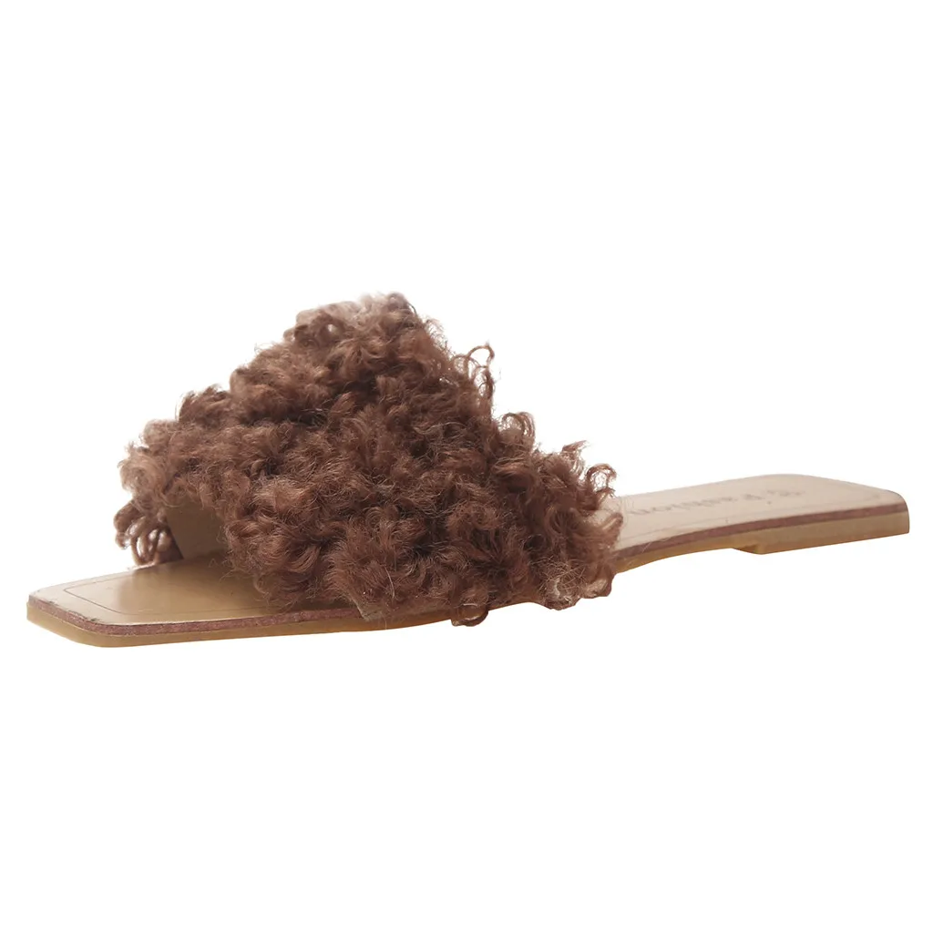 SAGACE/женские модные сандалии на низком каблуке с помпонами Пляжная обувь плоской