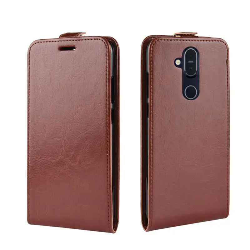 Вертикальный кожаный чехол-книжка для Nokia 8 2018 чехол TA-1119 TA-1128 откидной