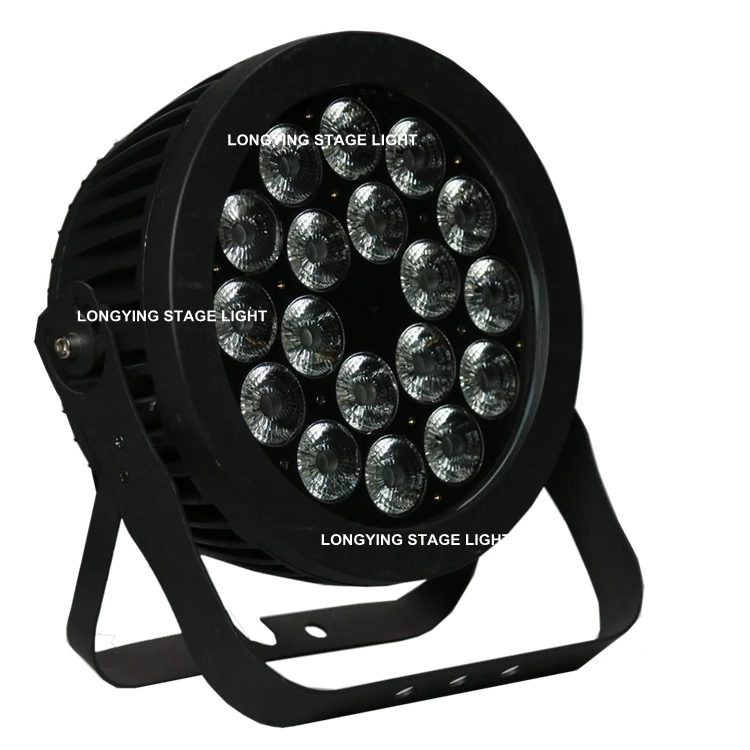 Бесплатная доставка RGBWA UV 18*18 Вт 6в1 LED Par освещение наружное сцены IP65