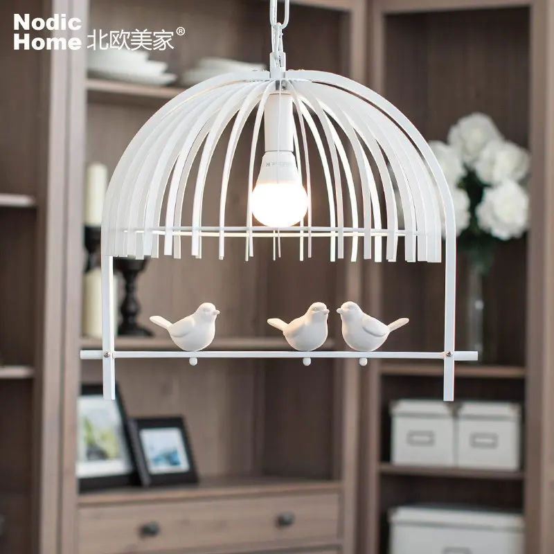 Скандинавский Новый RH птичья клетка Подвесная лампа американская кантри