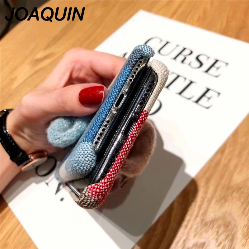 Рождественский подарок вязаная шапка чехол для телефона iPhone 6 6s 7 8 Plus милый