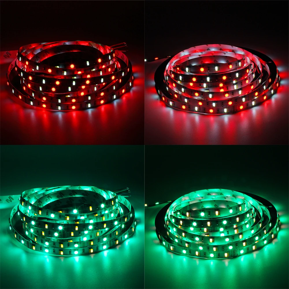 DC12V Светодиодная лента 5 в 1 RGB 5050 м/рулон IP20 без водонепроницаемого 300 светодиодов