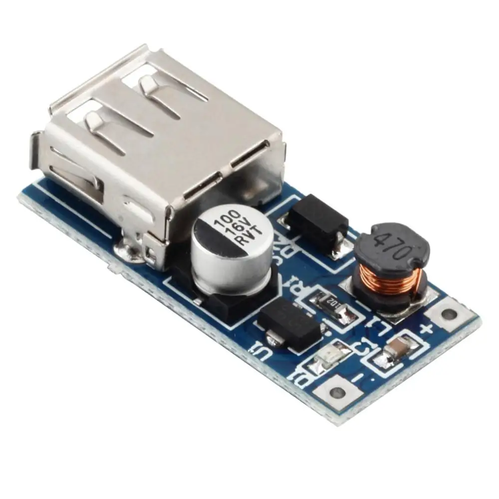 1 шт. 0 9 V-5V DC-DC Регулируемый повышающий наддува Мощность плата преобразователя