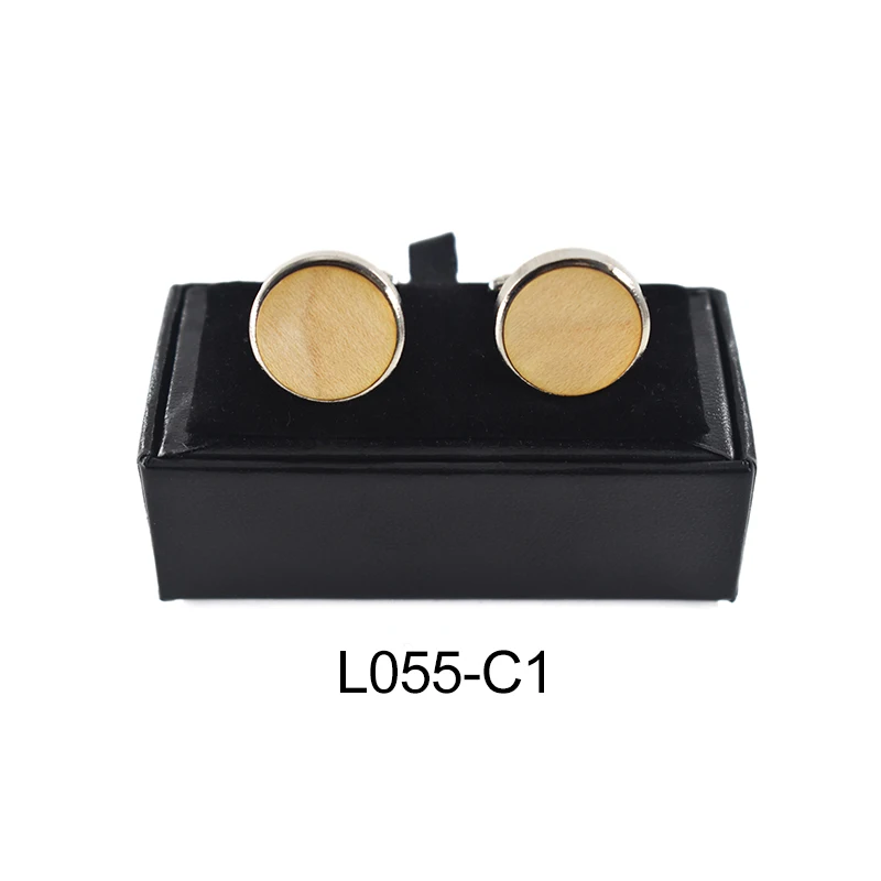 Роскошные запонки для мужчин черные ореховые деревянные Запонки хрустальные