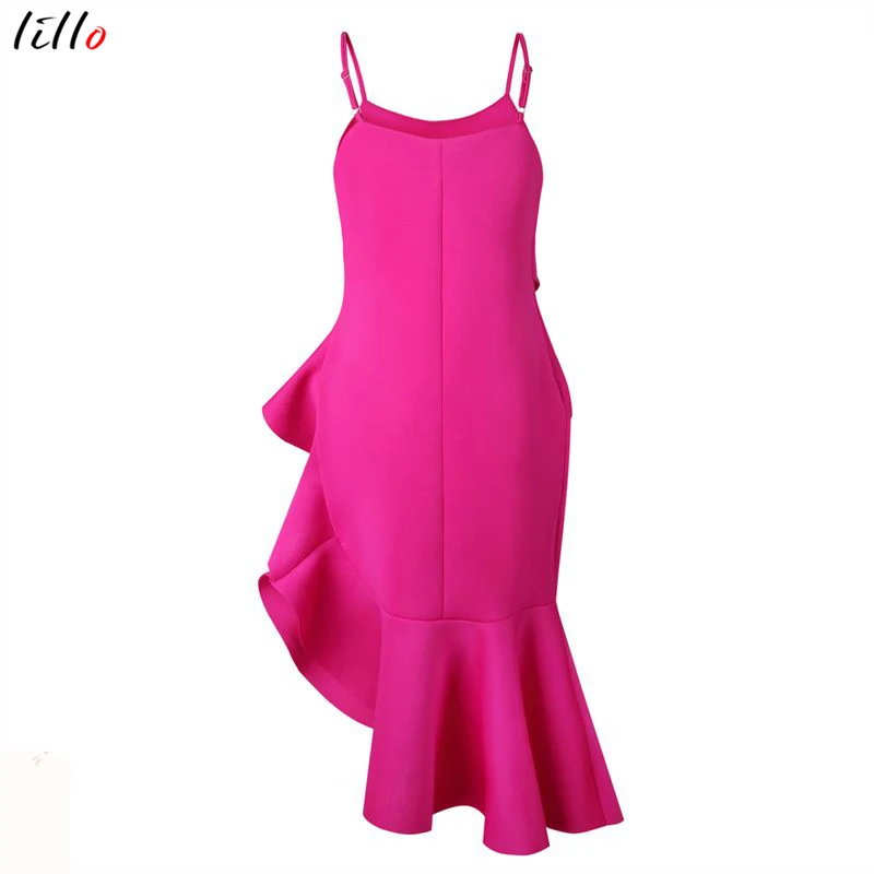 African women large size summer new sling sexy suit skirt ruffled bag hip short jacket fashion irregular side | Женская одежда