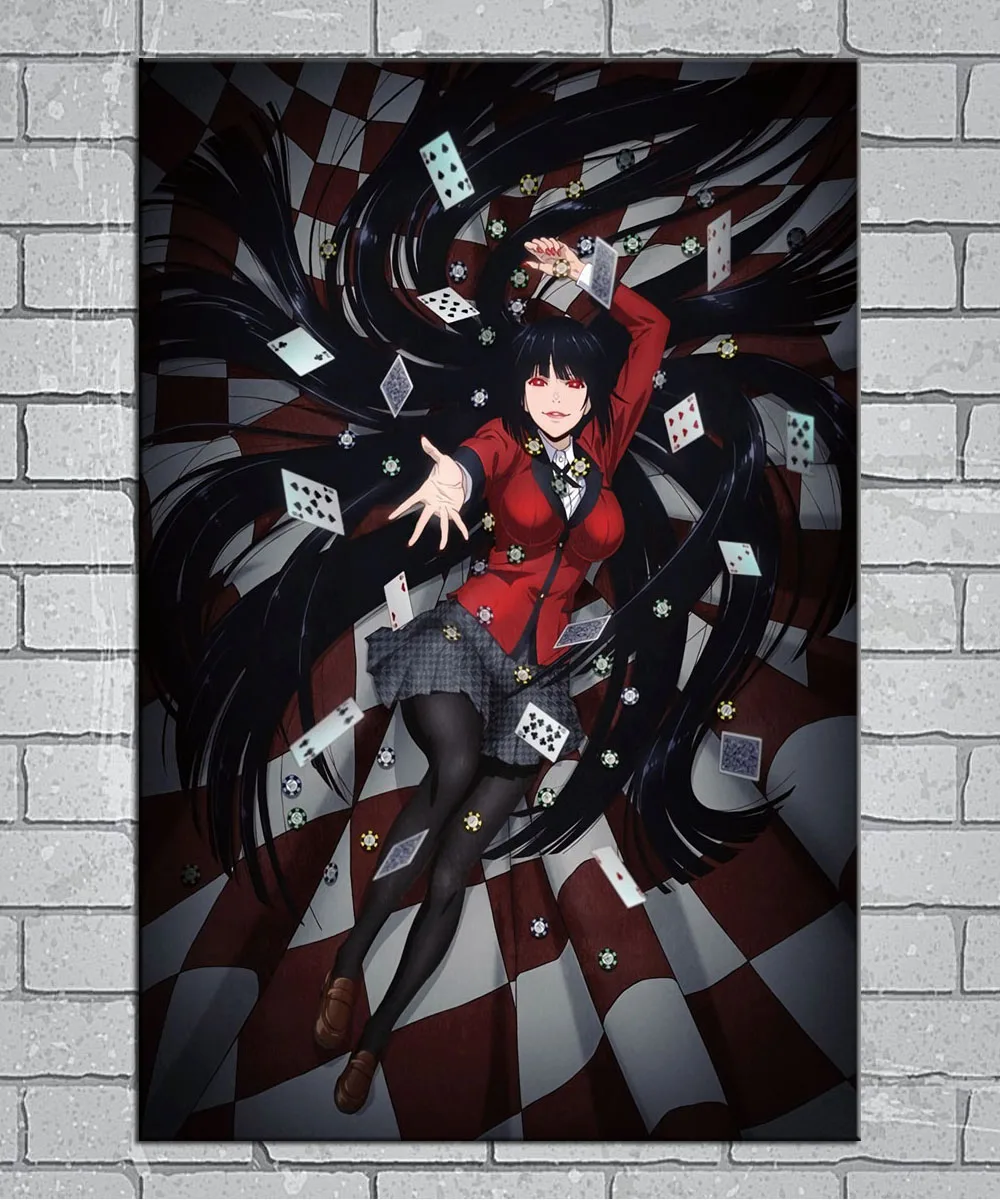 Японский аниме удивительный мультфильм комикс Kakegurui светильник холст