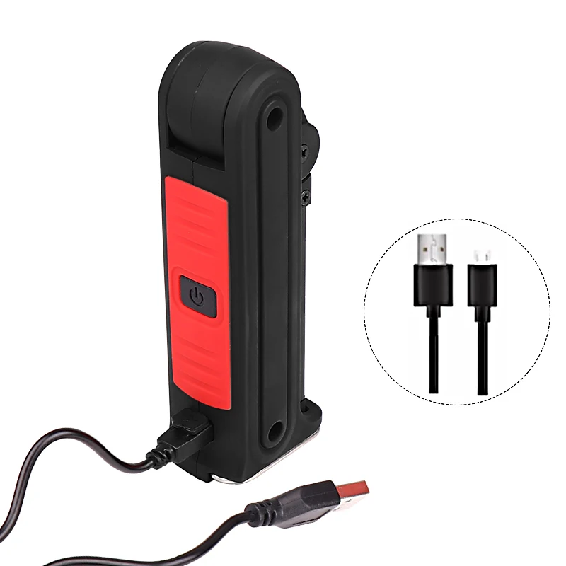 Складной светодиодный фонарь COB с 4 режимами работы перезаряжаемый USB магнитным