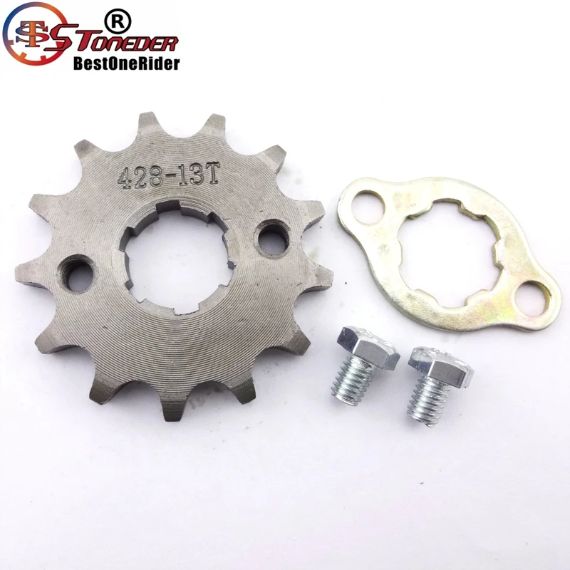 STONEDER 428 13 Tooth 20mm Front Chain Sprocket Gear For ATV Quad Pit Dirt Bike 50cc 70cc 90cc 110cc 125cc 140cc 150cc 160cc | Автомобили