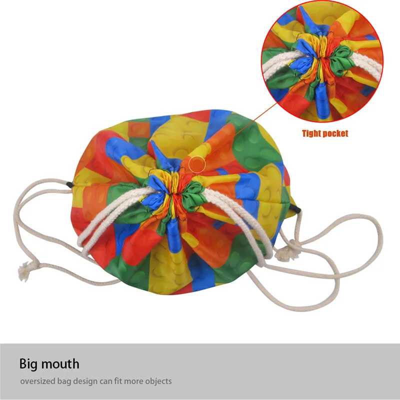 Женская сумка на шнурке с объемным цветочным принтом Coloranimal для хранения розовым