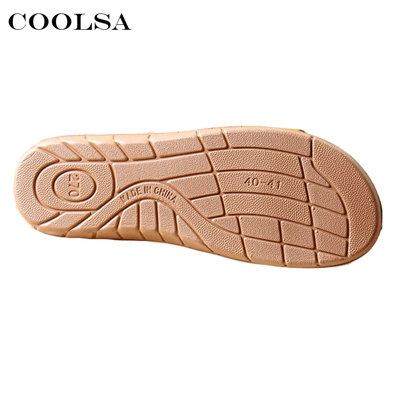 Шлепанцы Coolsa мужские для пляжа льняные сандалии плоская нескользящая подошва