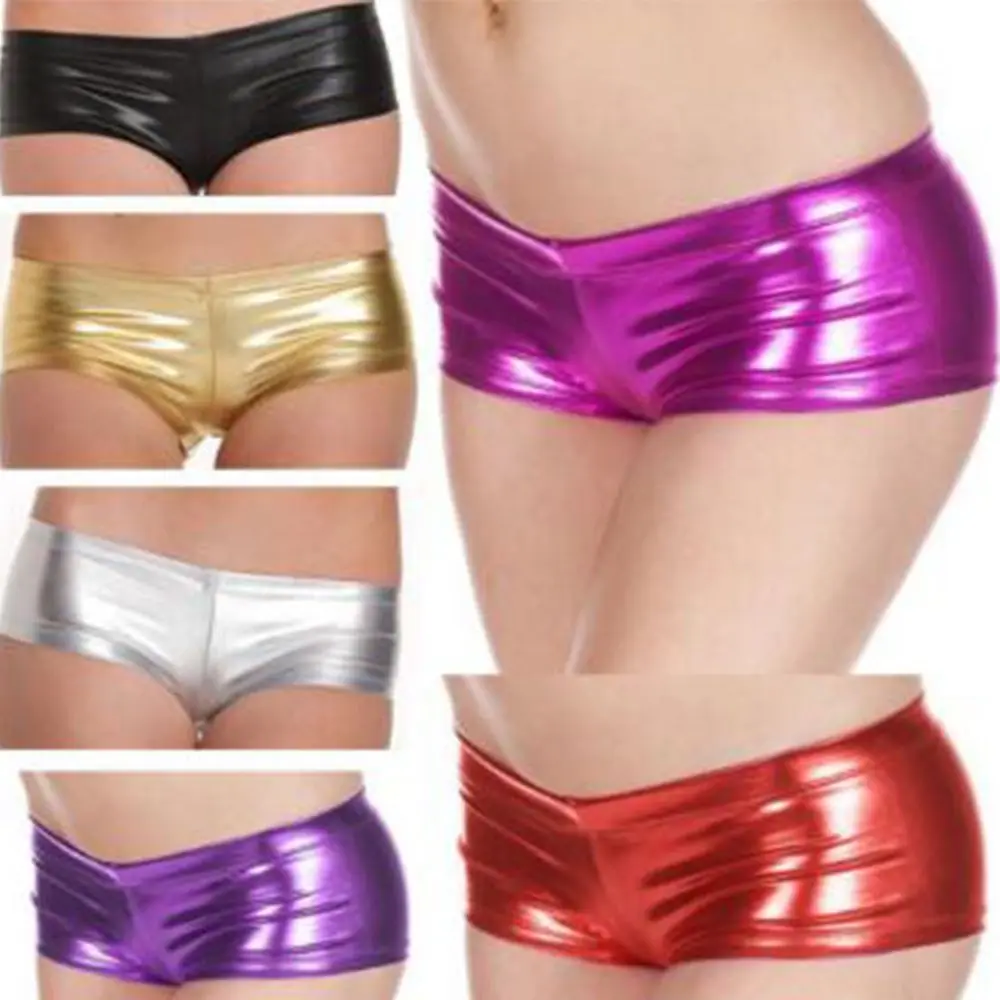 Женские трусы боксеры из ПВХ удобное нижнее белье для танцев и выпускного