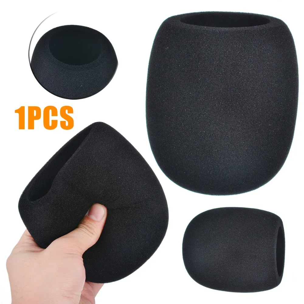  - 1PC Black Microphone Foam Cover Filter Windscreen Sponge Cover Replacement For Blue Yeti Pro Mic