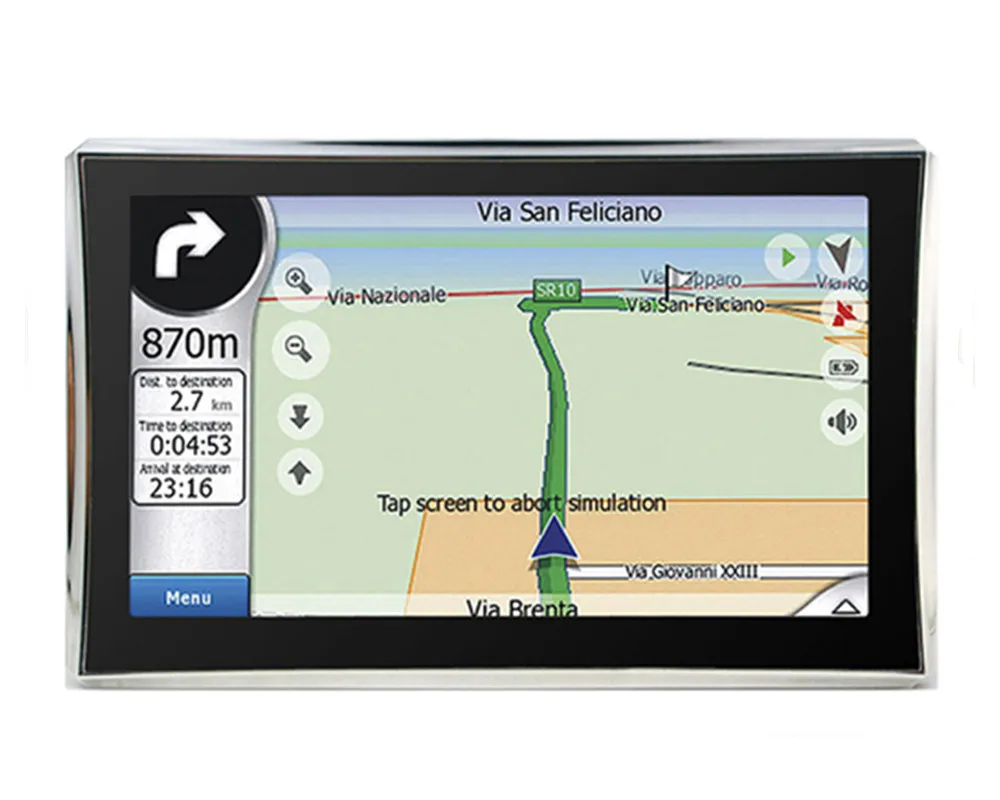 7-дюймовый автомобильный gps навигация 8GB спутниковой навигации с Новые карты, Беспроводной зеркало заднего вида камера заднего вида Система помощи при парковке опционально