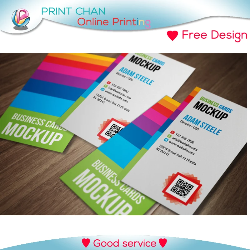 Custom Business Cards Printing With Matte Lamination Full Color Card Customized 1000PCS/lot Free Shipping | Канцтовары для офиса и