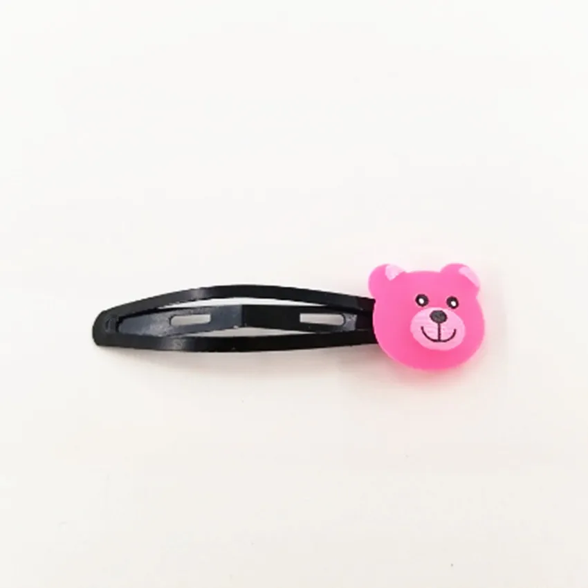 Милый розовый мультфильм животных прическа инструмент заколки детские синие для