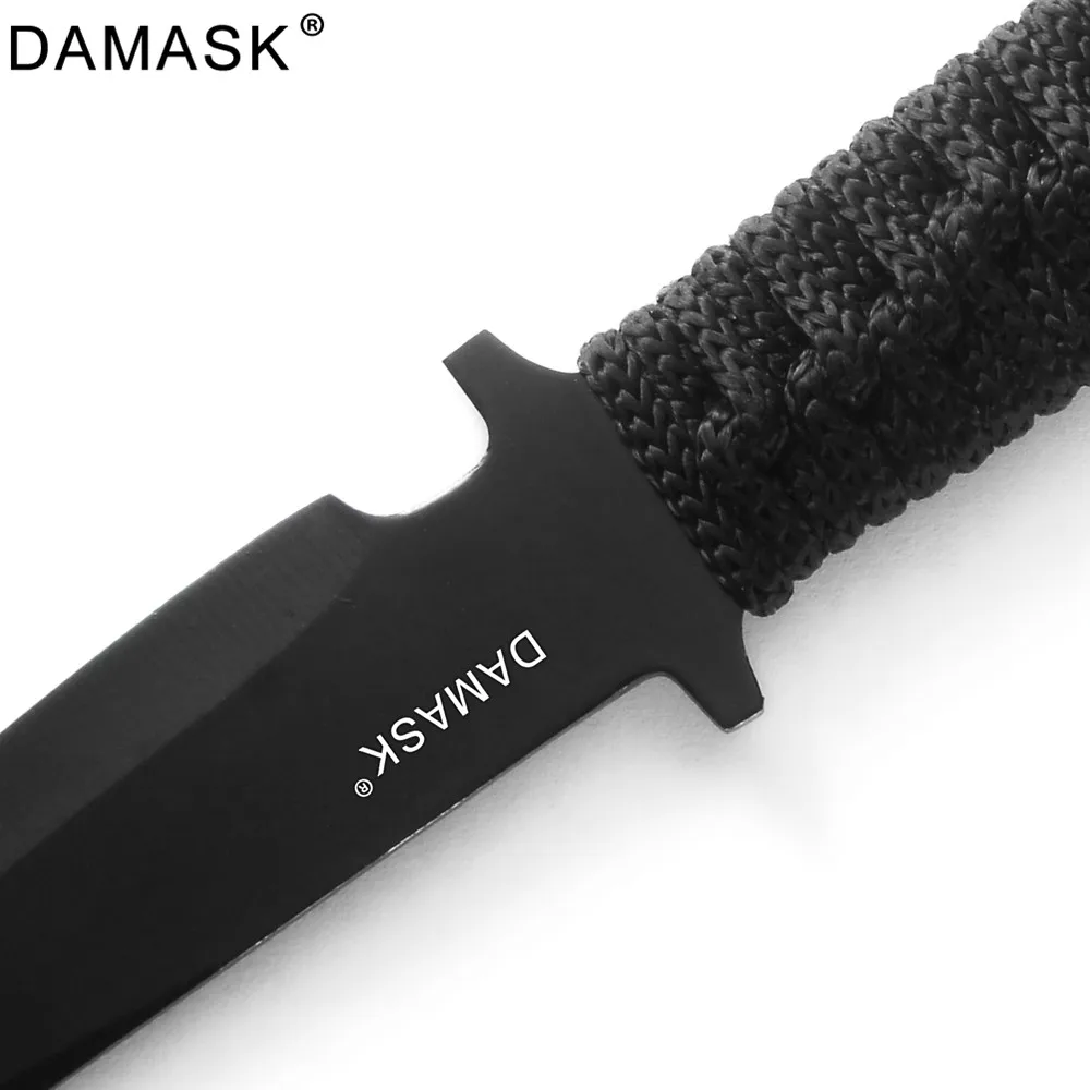DAMASK Master Made фиксированный нержавеющая сталь открытый нож 3Cr13 Высокая твердость