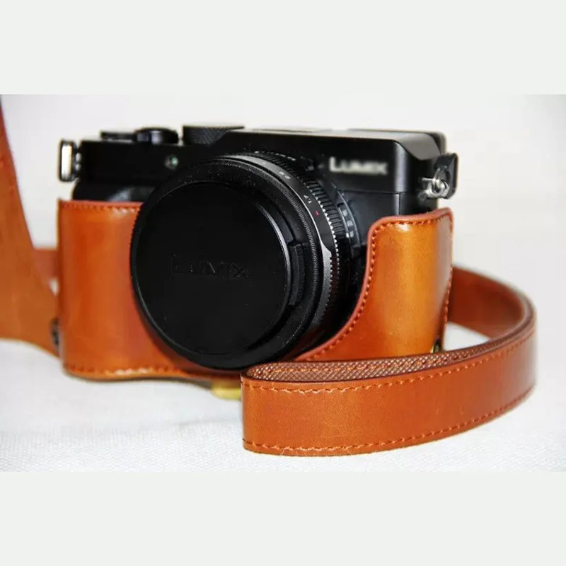 Высококачественный кожаный чехол для камеры Panasonic LUMIX LX100 DMC защитный камеры|camera bag