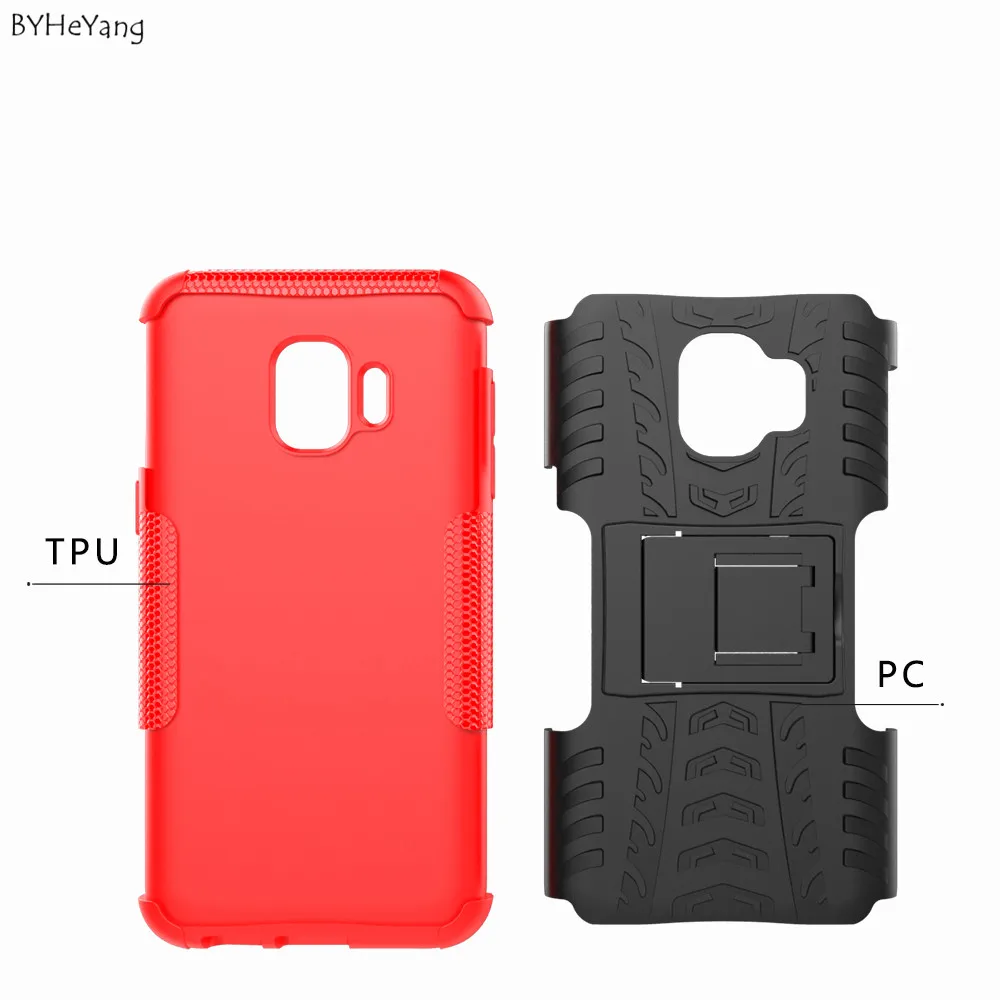 BYHeYang Case For Samsung Galaxy J2 Core Cover Dual Layer Armor Back j260 Funda Shell On J260f TPU&ampPC |