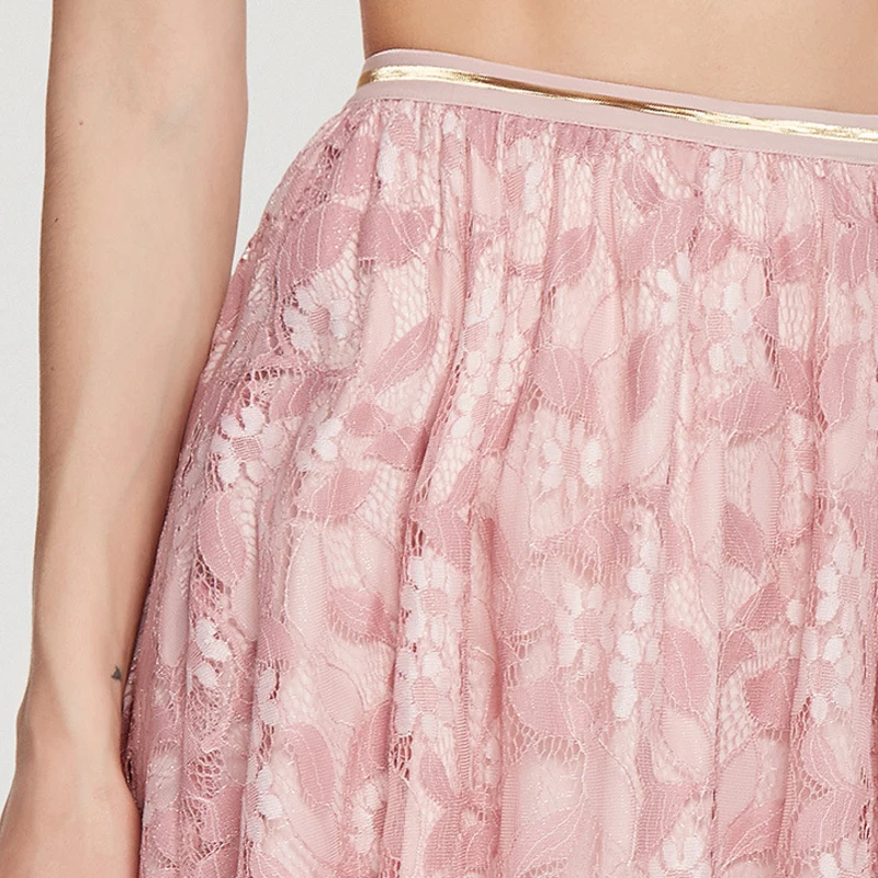 GOPLUS 2019 весенние модные тюлевые женские плиссированные юбки с высокой талией