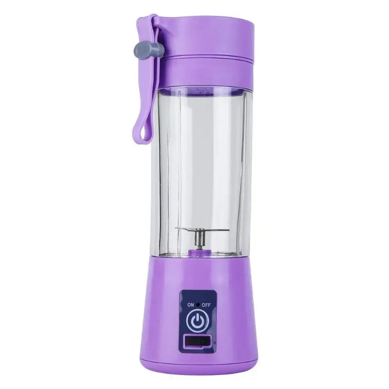 2 Blades Purple 380 мл 2/4/Сменные кассеты-6 шт. Handhels соковыжималка бутылка Портативный Мини USB Электрический фруктов соковыжималка для цитрусовых соковыжималка для лимона блендер соковыжималка развёртки машина - Цвет: 2 Blades Purple