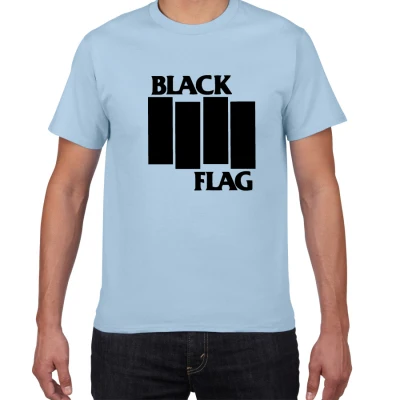 B535 light blue Черный флаг рок-группа летняя футболка хип-хоп Мужская футболка хлопок короткий рукав круглый вырез Футболка новая уличная одежда мужская одежда pok - Цвет: B535 light blue