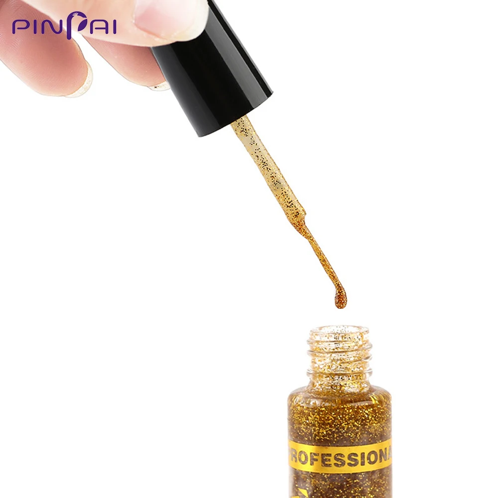 Pinpai 8 мл Лак для дизайна ногтей паук окраска гелем Pull Line Рисование гель для ногтей с блёстками лак маникюрные щетки для украшения ногтей Декор