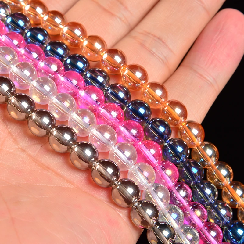 Круглые стеклянные шарики для вязания аксессуары изготовления ювелирных