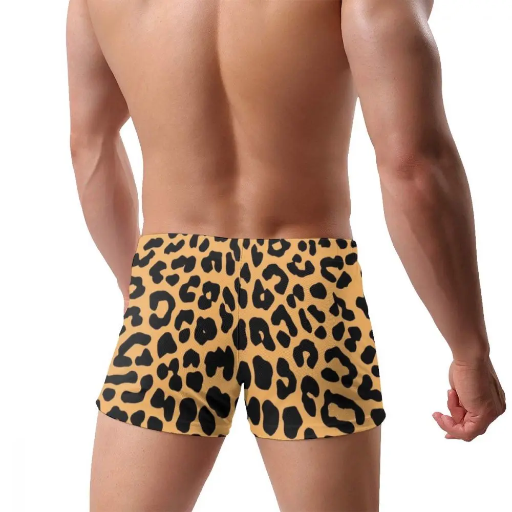 Мужские плавки с леопардовым принтом и 3D боксеры низкой талией 2019|Раздельный из