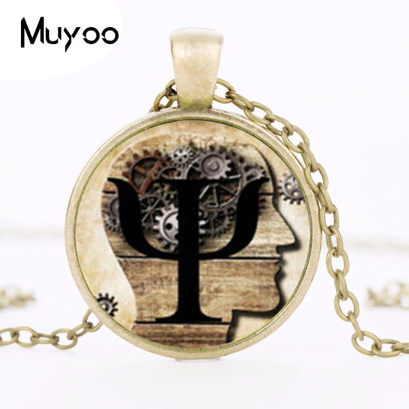 Новый стимпанк PSI Symbol ожерелье кулон подвесной стеклянный купол для женщин