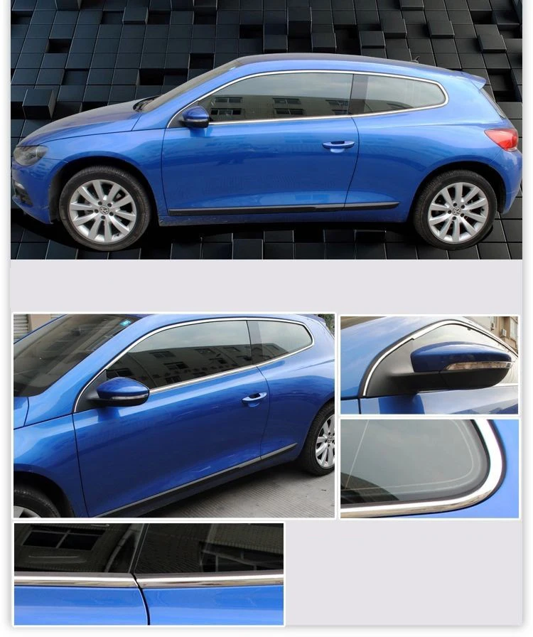 Lsrtw2017 304 нержавеющая сталь окна автомобиля планки для Volkswagen Scirocco 2008 2009 2010 2011 2012 2013