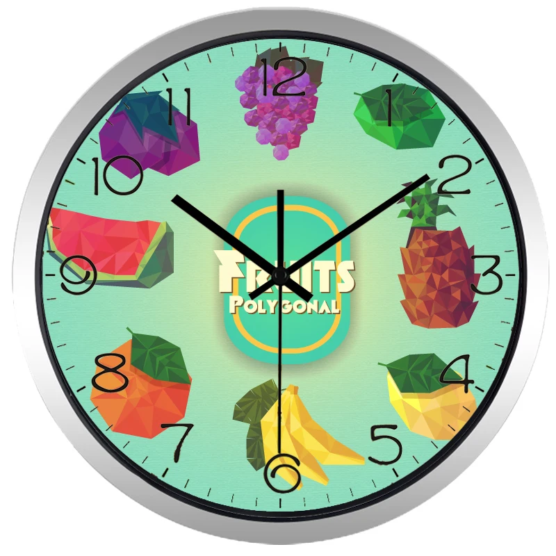 Новые пасторальные свежие искусственные красочные кварцевые настенные часы с