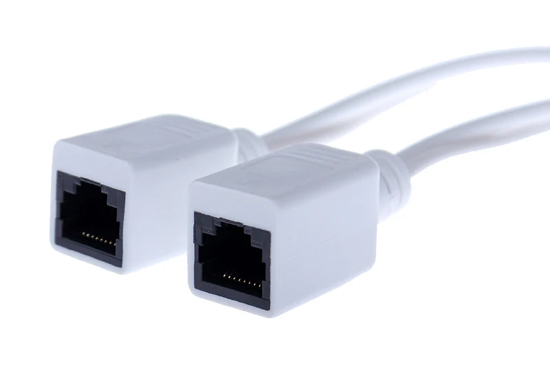 2 пар/лот Пассивный кабель PoE сплиттер питания через Ethernet IP камера разъем и