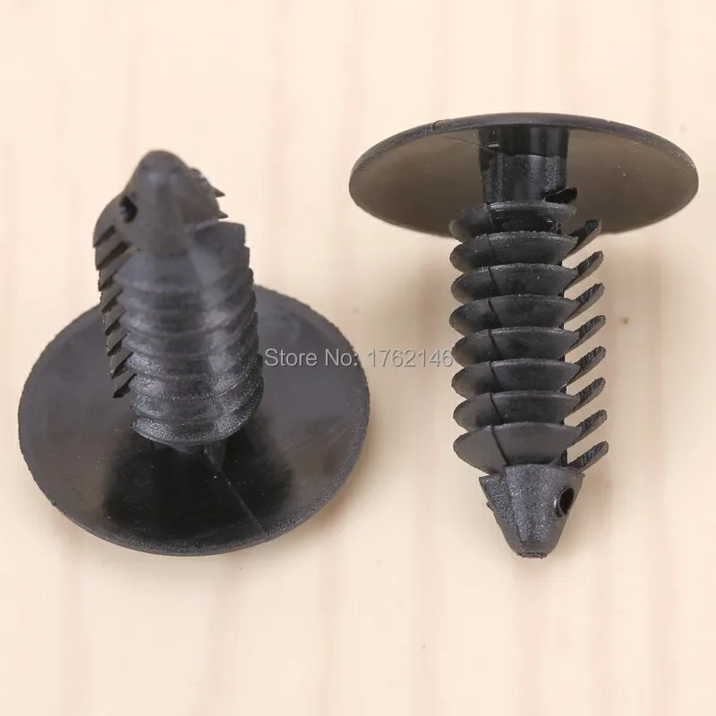 500 шт. высокое качество черный нейлоновый зажим с заклепками крепеж 8 мм отверстие