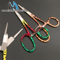 maximumcatch mitten scissor clamps fly fishing tools forceps rainbowbrown
