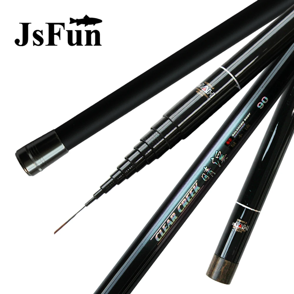 JSFUN Удочка 8 м 9 10 11 12 Складная удочка для ловли нахлыстом телескопические
