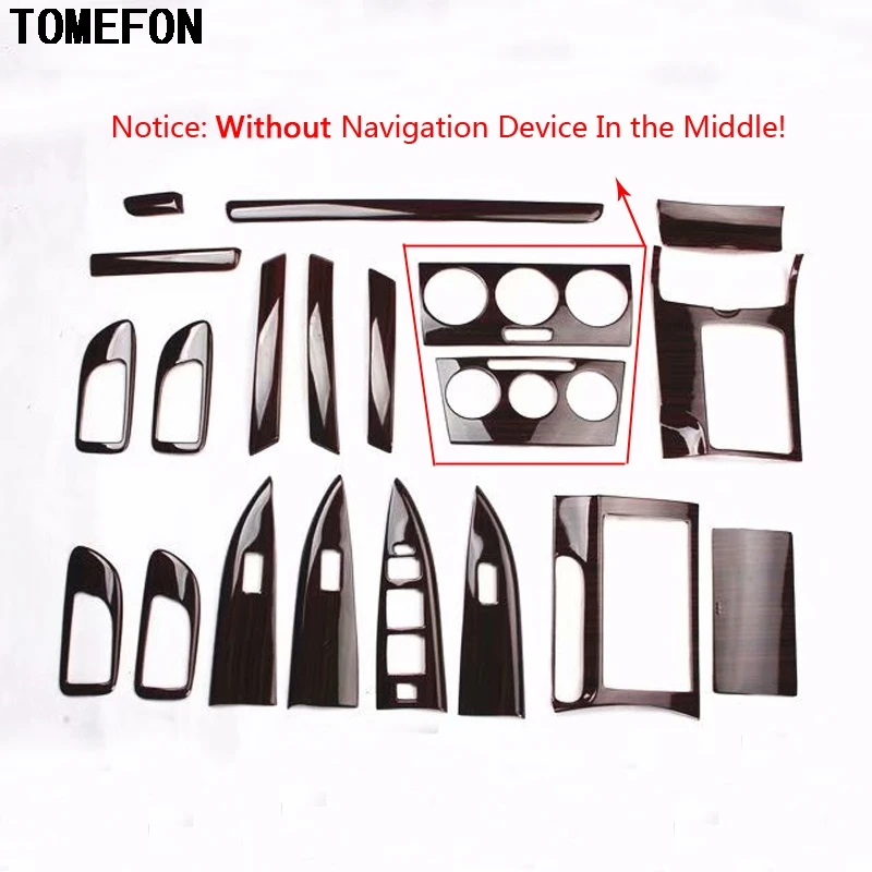 TOMEFON для Mazda 6 2006 до 2014 ABS деревянная Краска Интерьерная Дверная панель передняя