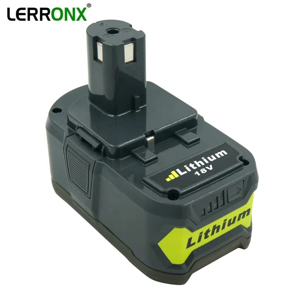 Высококачественный литий-ионный аккумулятор LERRONX 18 в 4 0 Ач для Ryobi ONE P100 P102 P103 P105 P107