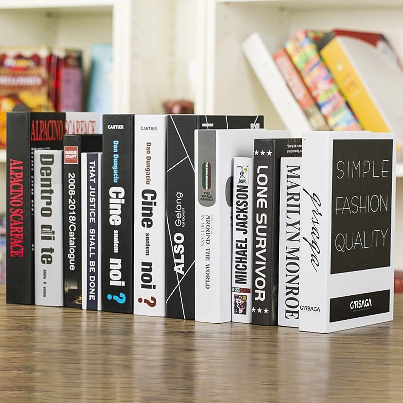 Простой современный фальшивого книги украшения моделирование кафе американо