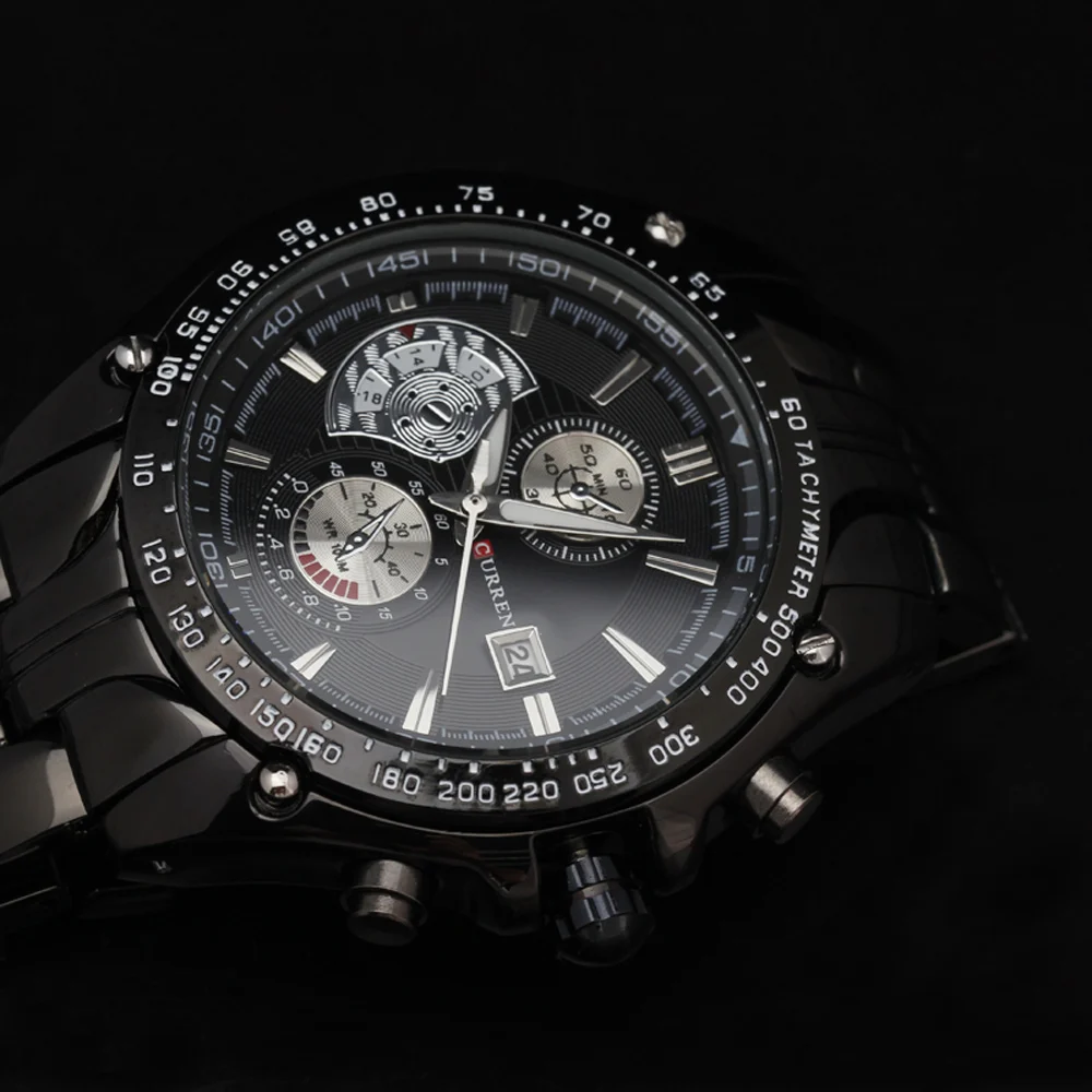Новинка повседневные мужские часы Curren Роскошные Лидирующий бренд военные для
