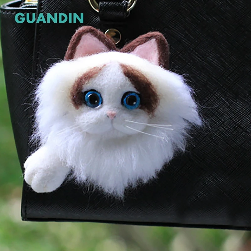 GuanDin необработанный кошачий домашний хомяк сумка на молнии подвесная шерстяная