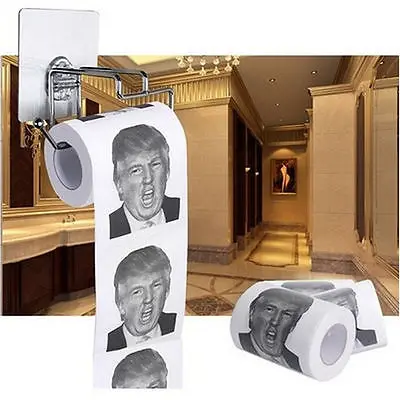 Горячая Дональд Трамп $100 Долларовые купюры Билл Туалет Бумага ролл Новинка кляп