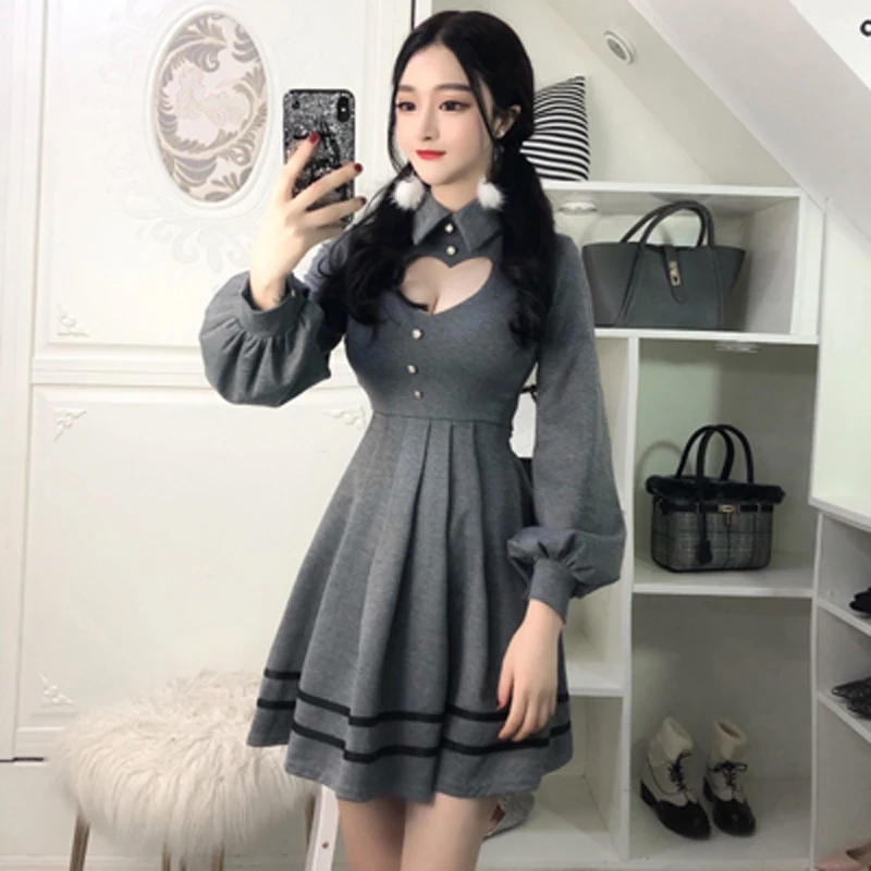 Новинка 2018 женское сексуальное платье с рукавами фонариками и талией|waist dress|lantern