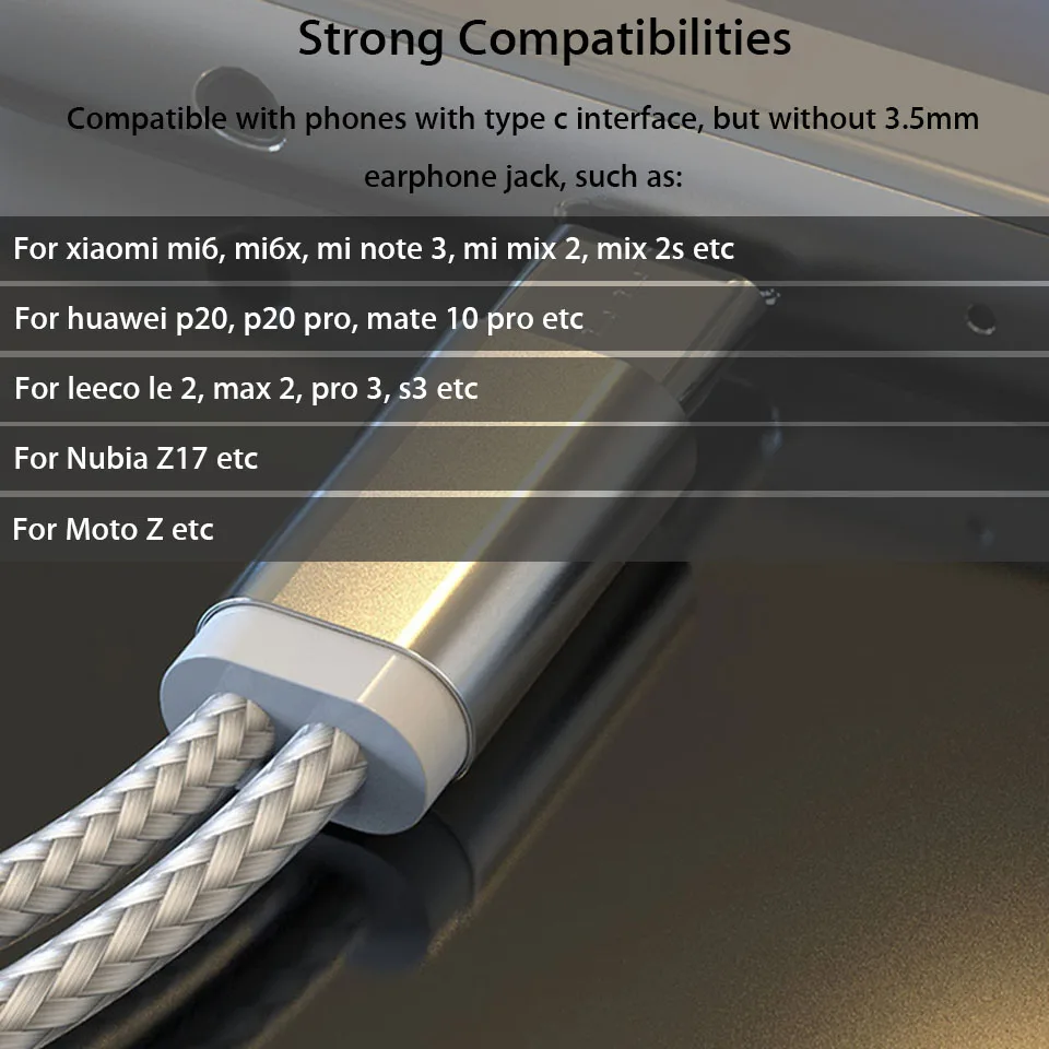 Usb type C до 3,5 мм разъем для наушников адаптер зарядное устройство для телефона зарядный кабель для huawei P20/mate 10/Pro Aux аудио конвертер для наушников