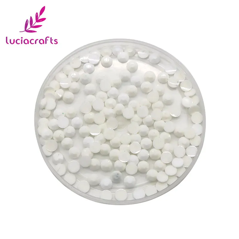 Solid White Lucia crafts 16 цветов для резки 5 мм 500 шт./лот SS20 Стразы с плоской задней поверхностью DIY для мобильного телефона Стразы для дизайна ногтей F0801 - Цвет: Solid White